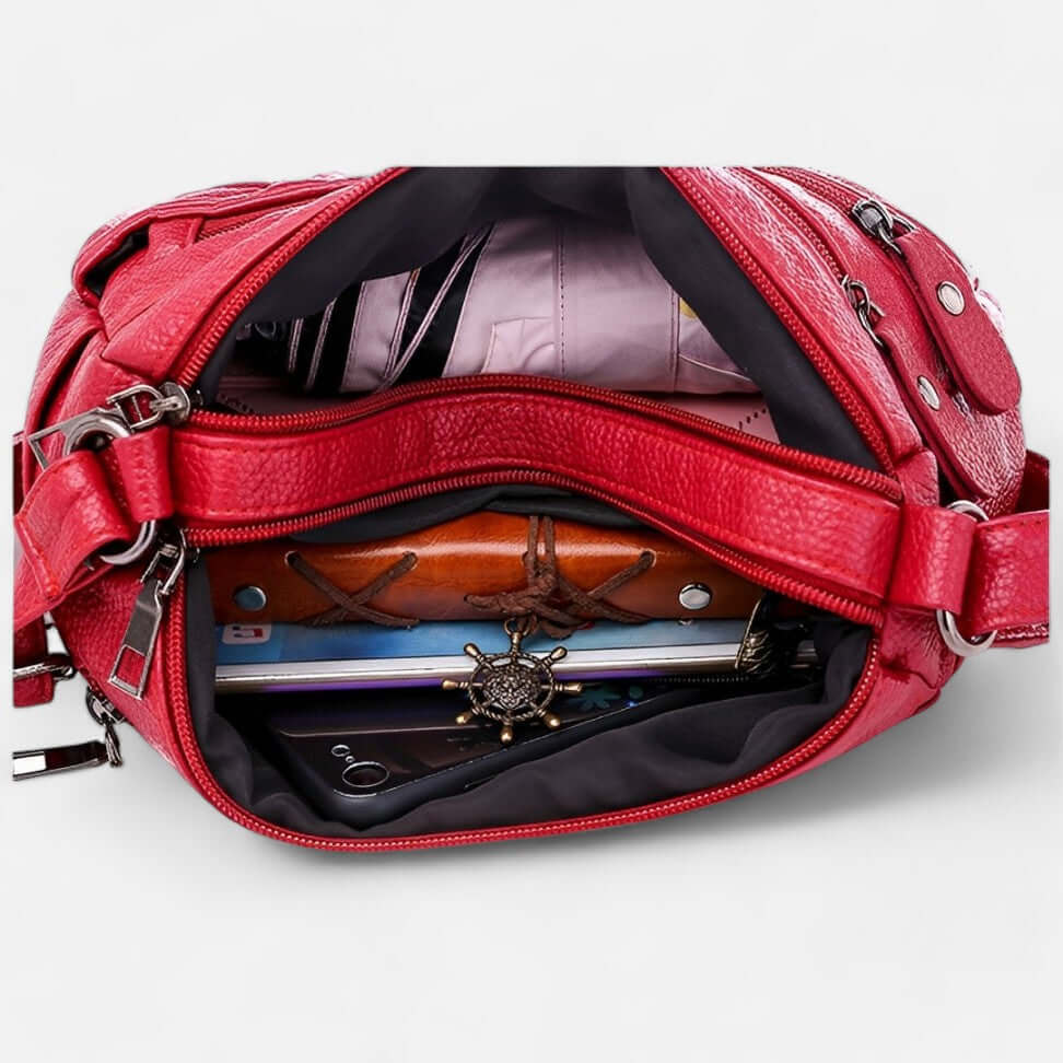 Bolsa De Ombro Em Couro Legítimo Bia