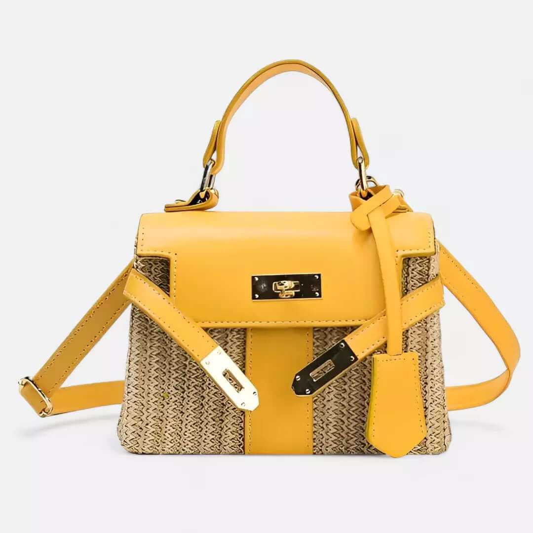 Bolsa De Ombro Caixa Palha
