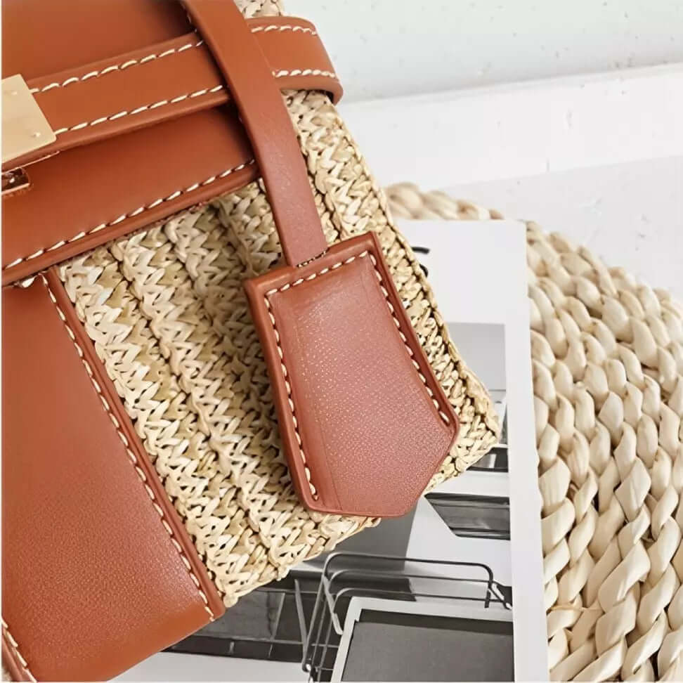 Bolsa De Ombro Caixa Palha
