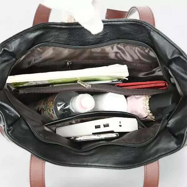 Bolsa De Ombro Em Couro Vintage Model