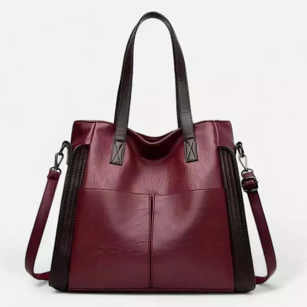Bolsa De Ombro Em Couro Vintage Model