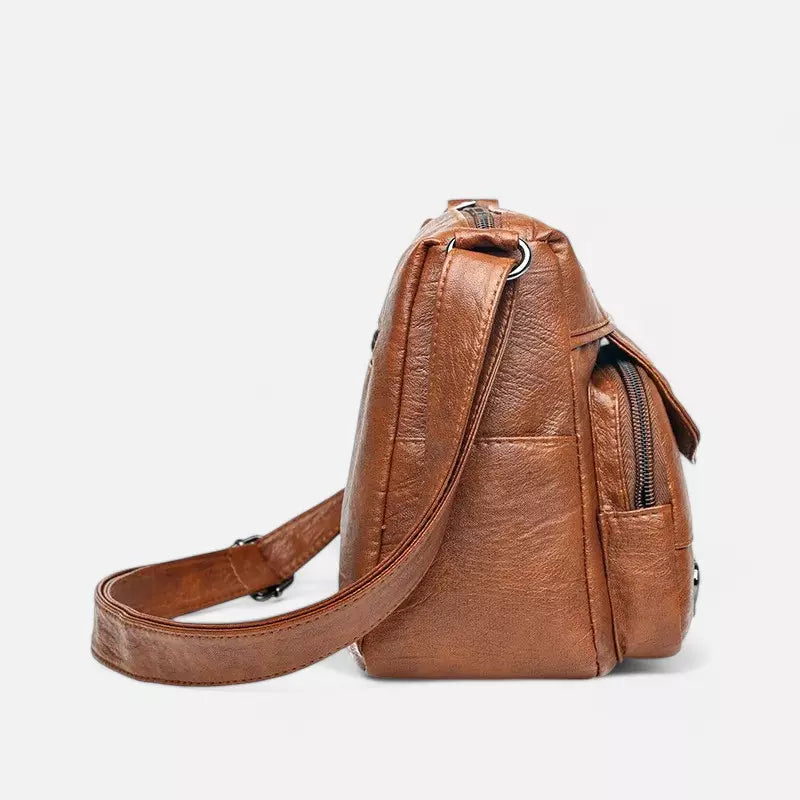 Bolsa Mensageiro Em Couro Vegano Lara