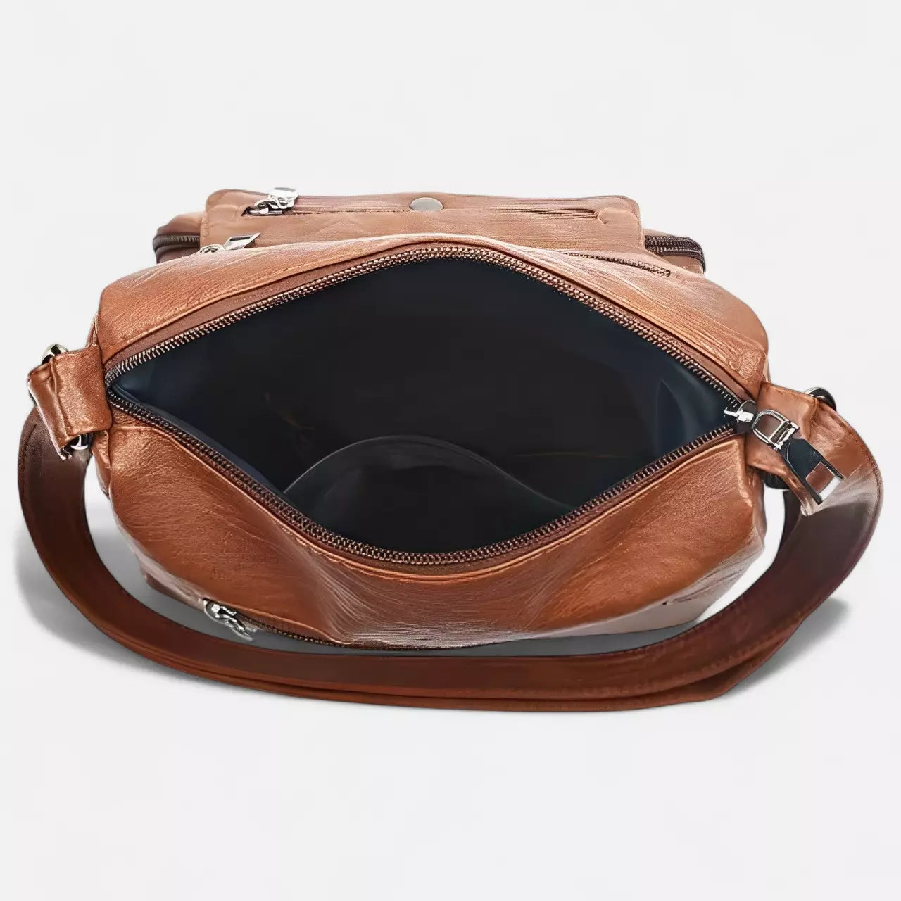 Bolsa Mensageiro Em Couro Vegano Lara