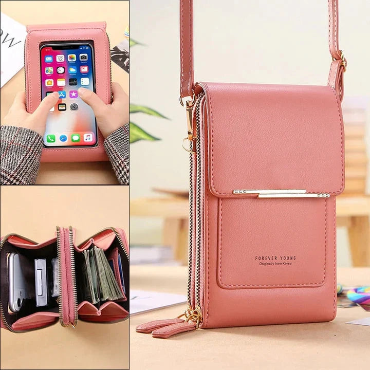 Bolsa Em Couro PU e Touch Stephan