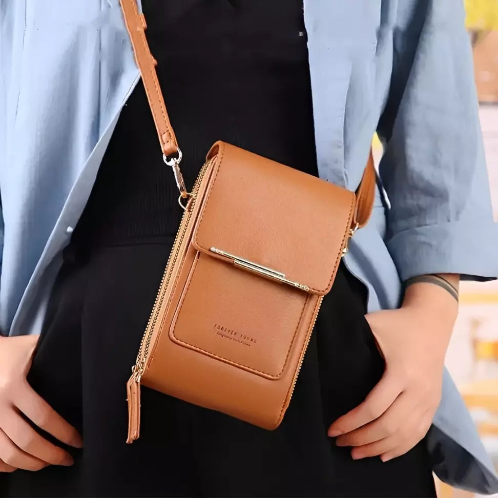 Bolsa Em Couro PU e Touch Stephan