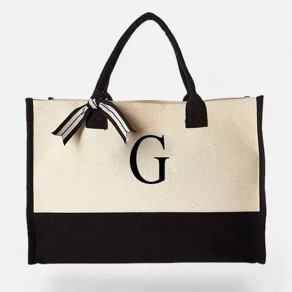 Bolsa Tote De Praia Personalizada Com Letra
