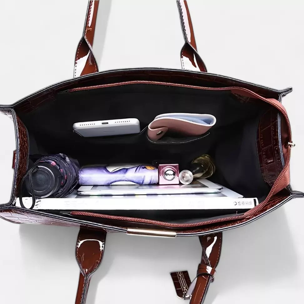 Bolsa Tote Em Courino Gabi
