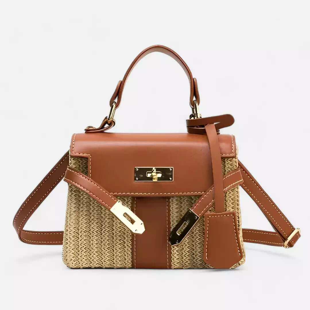 Bolsa De Ombro Caixa Palha