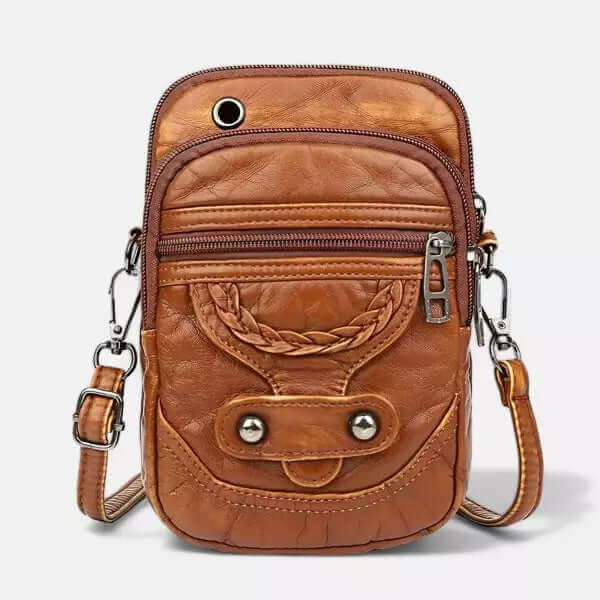 Bolsa De Ombro Clássica Pequena Em Couro Vegano Milly