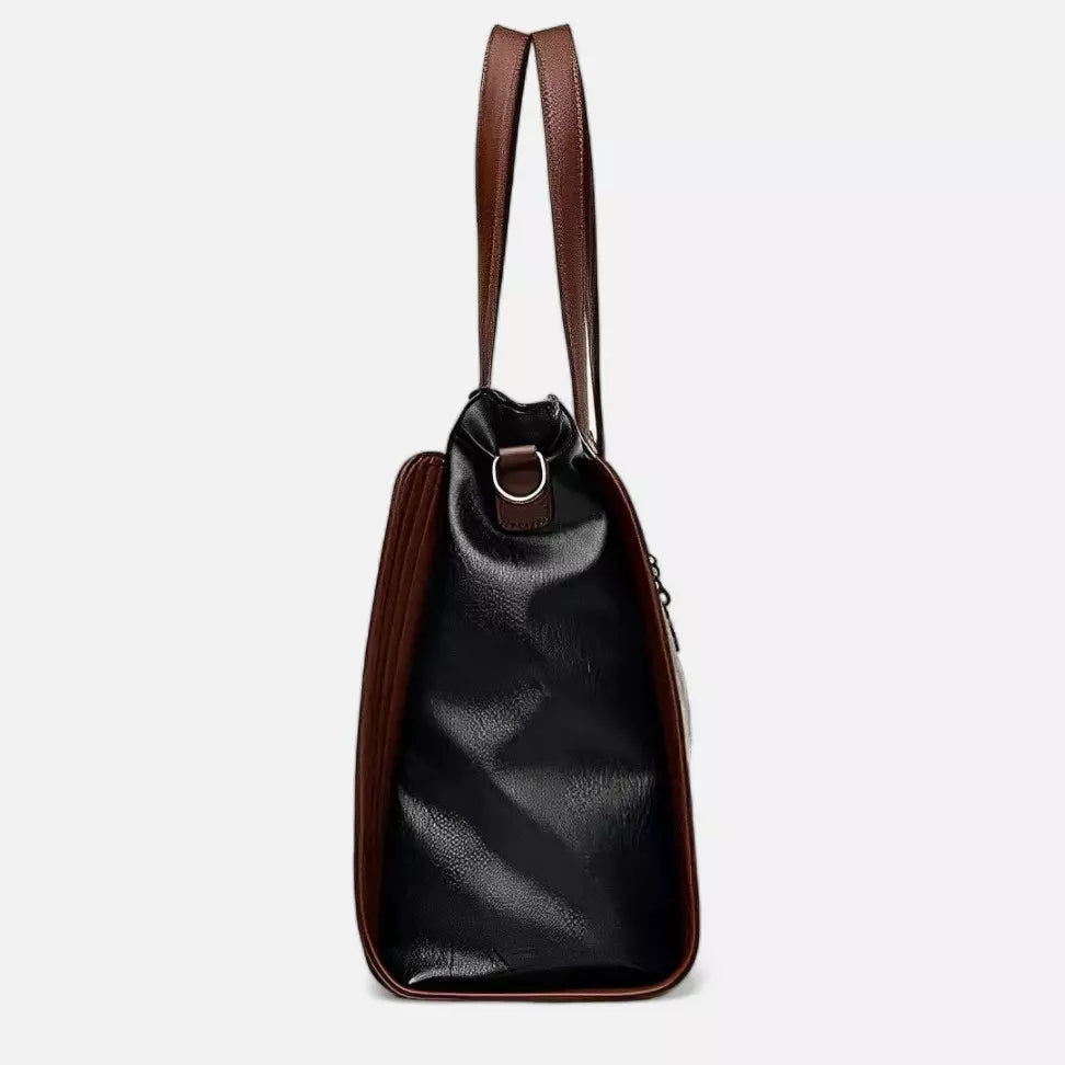 Bolsa De Ombro Em Couro Vintage Model