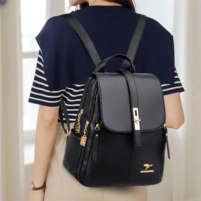 Mochila De Couro Legítimo Luce